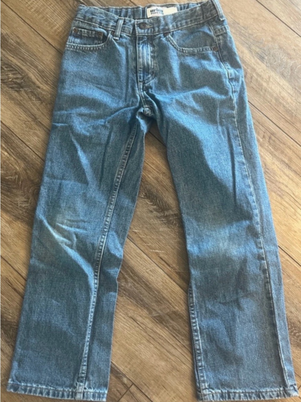 Wrangler Light Blue Kids Straight-Leg Jeans